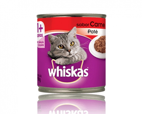 WHISKAS Lata Patê Sabor Carne